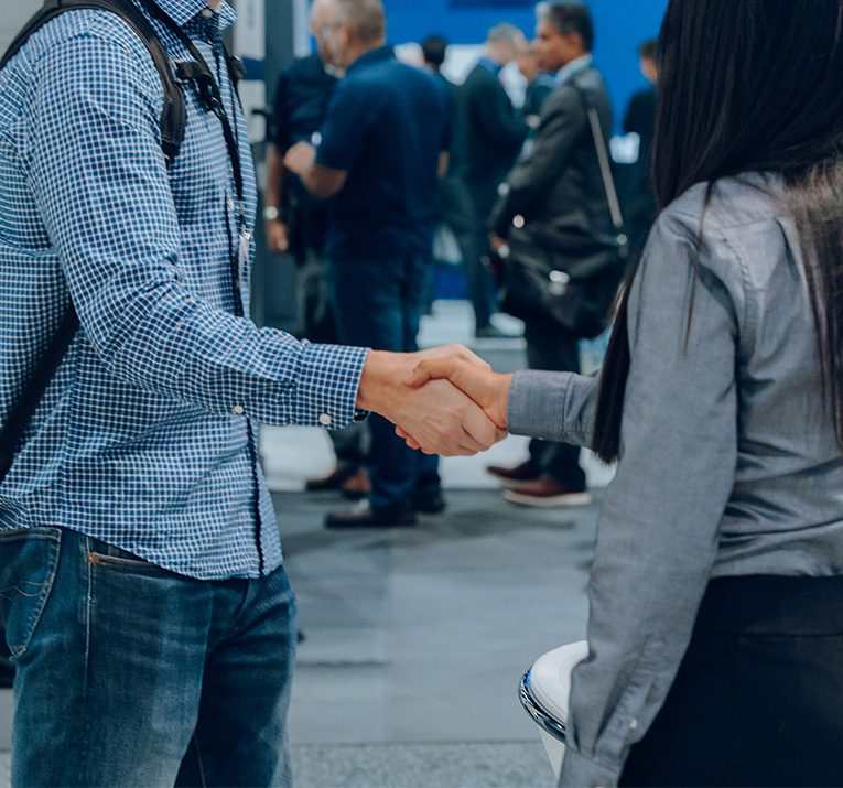Colordyne team connecting with customers at an industry event